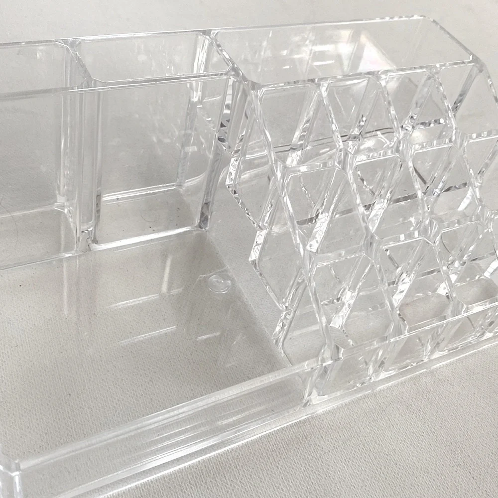 Acrylic‎ clear makeup storage container